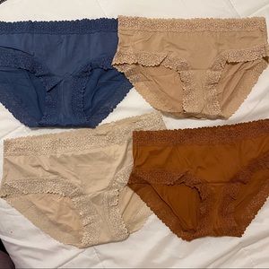 AERIE Sunnie Lace Boybrief Underwear Lot - Size L - 4 pairs - New without tags